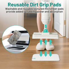 PrettyCare Steam Mop, 10 in 1 Floor Cleaning, Detachable Steam Mop for Tile and Hardwood, Handheld Domestic Steam Cleaner