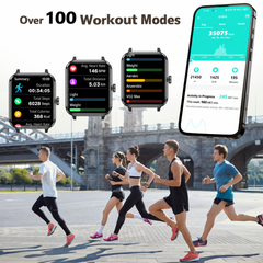 IOWODO Smart Watch for Android and iPhone, 1.85" Smartwatch for Women Men with Bluetooth Calling, Message Notifications, AI Voice Assistant, 100+ Sports Modes, Fitness Tracker