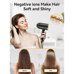 Hair Dryer,Juyafio 150000RPM Upgraded Professional Ionic Blow Dryer with diffuser for Women Men