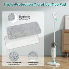 PrettyCare Steam Mop, 10 in 1 Floor Cleaning, Detachable Steam Mop for Tile and Hardwood, Handheld Domestic Steam Cleaner