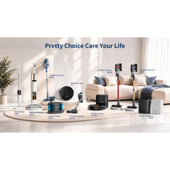 PrettyCare Steam Mop, 10 in 1 Floor Cleaning, Detachable Steam Mop for Tile and Hardwood, Handheld Domestic Steam Cleaner