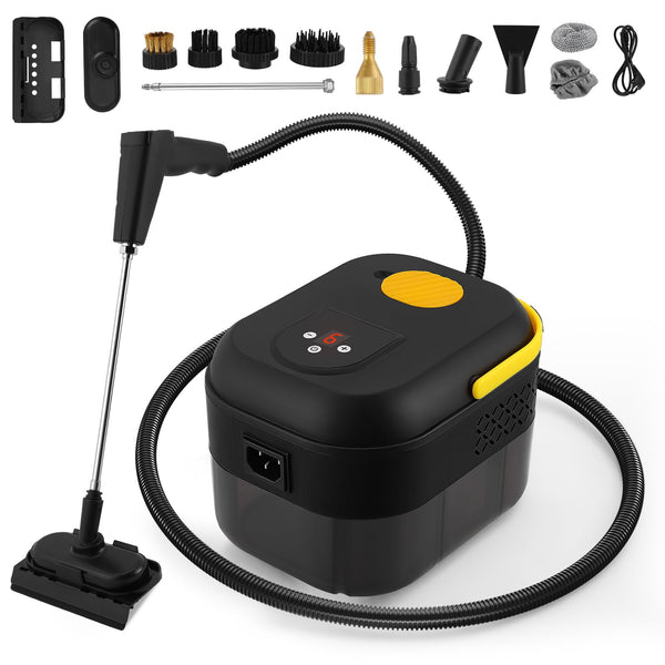 ALILYY Handheld Steam Cleaner for Home,Steamer for Cleaning,47.3oz Water Tank,Portable Steam Cleaner with 13 Accessories for Home Cleaning,Grease,Floor,Couch,Window,Car