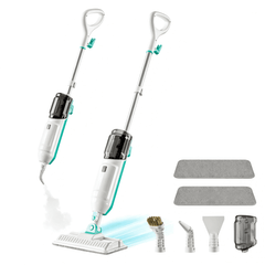 PrettyCare Steam Mop, 10 in 1 Floor Cleaning, Detachable Steam Mop for Tile and Hardwood, Handheld Domestic Steam Cleaner