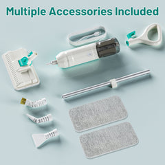 PrettyCare Steam Mop, 10 in 1 Floor Cleaning, Detachable Steam Mop for Tile and Hardwood, Handheld Domestic Steam Cleaner