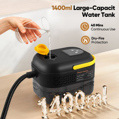 ALILYY Handheld Steam Cleaner for Home,Steamer for Cleaning,47.3oz Water Tank,Portable Steam Cleaner with 13 Accessories for Home Cleaning,Grease,Floor,Couch,Window,Car